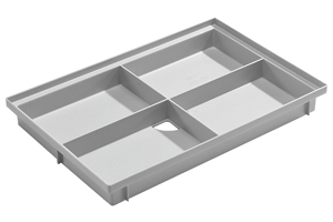 Produktabbildung ACO Vario Schuhabstreifersystem, Bodenwanne aus Kunststoff