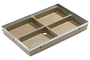 Produktabbildung ACO Vario Schuhabstreifersystem, Bodenwanne aus Polymerbeton