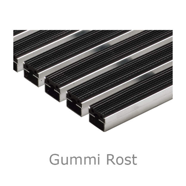 Produktabbildung ACO Vario Schuhabstreifersystem, Gummi Rost